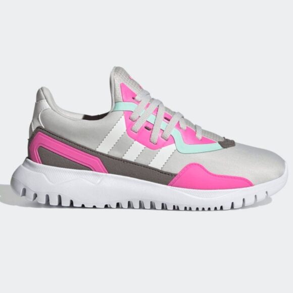 Adidas Originals Flex FX5320 Grey/Pink Women's Size 6 - Picture 1 of 9